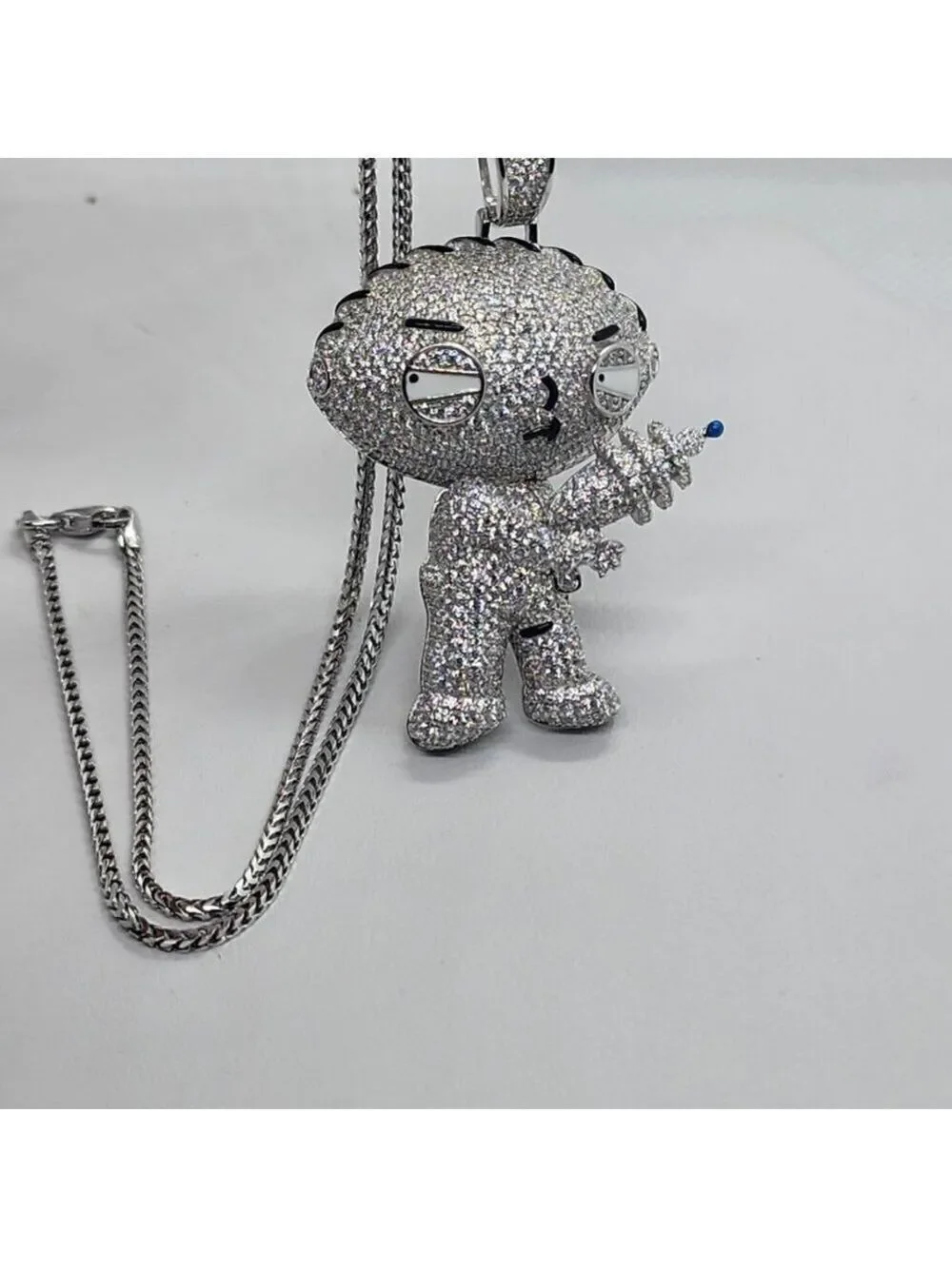 Brand New Sterling Silver 925 Stewie Necklace